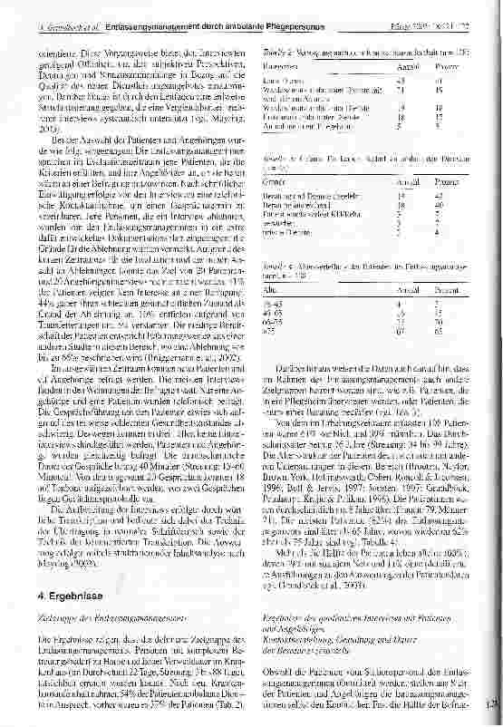 Vorschauseite 4: Ausgewählte Ergebnisse einer Evaluationsstudie über ein Wiener Modellprojekt: Entlassungsmanagement durch ambulante Pflegepersonen - Sicht der Patienten und Angehörigen