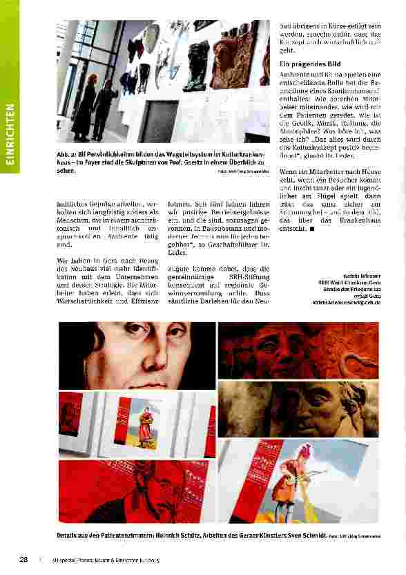 Vorschauseite 3: So viel Kunst muss sein Deutschlands erstes Kulturkrankenhaus