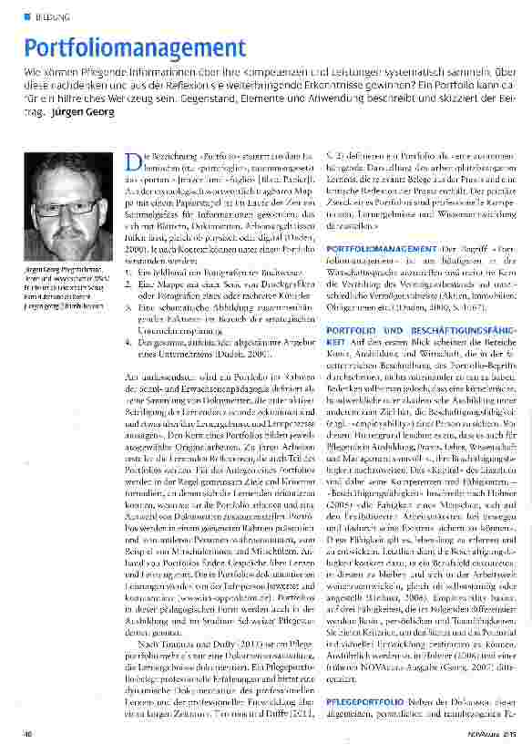 Vorschauseite 1: Portfoliomanagement