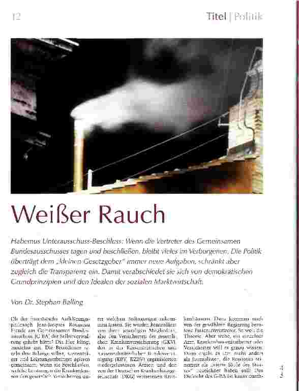 Vorschauseite 1: Weißer Rauch