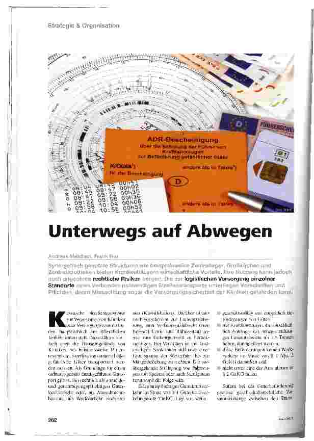Vorschauseite 1: Unterwegs auf Abwegen
