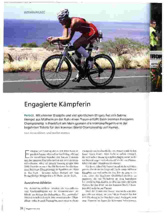 Vorschauseite 1: Engagierte Kämpferin