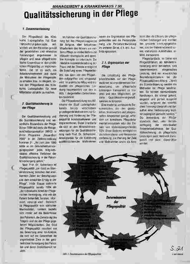Vorschauseite 1: Qualitätssicherung in der Pflege