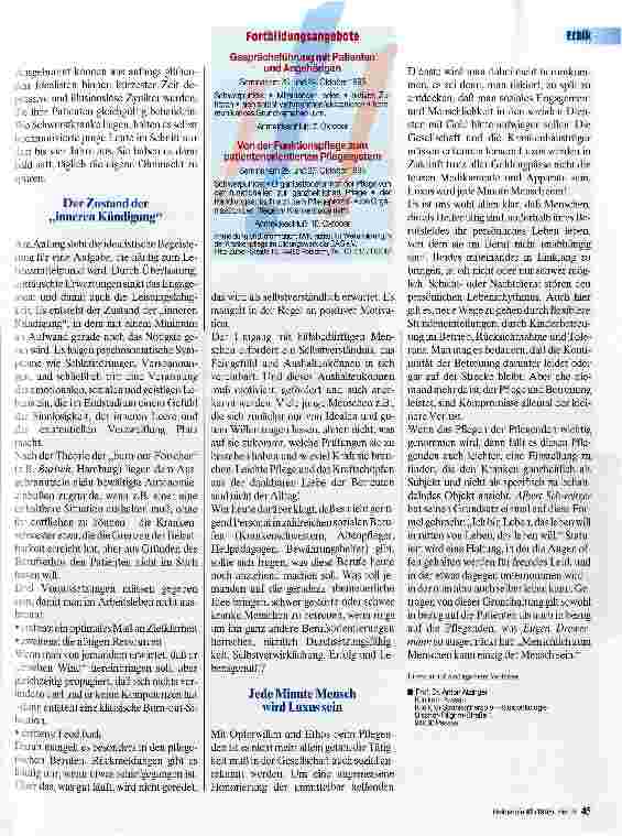 Vorschauseite 2: Menschlich zum Menschen kann einzig der Mensch sein 2. Teil Die Helfer - selbst der Hilfe bedürftig