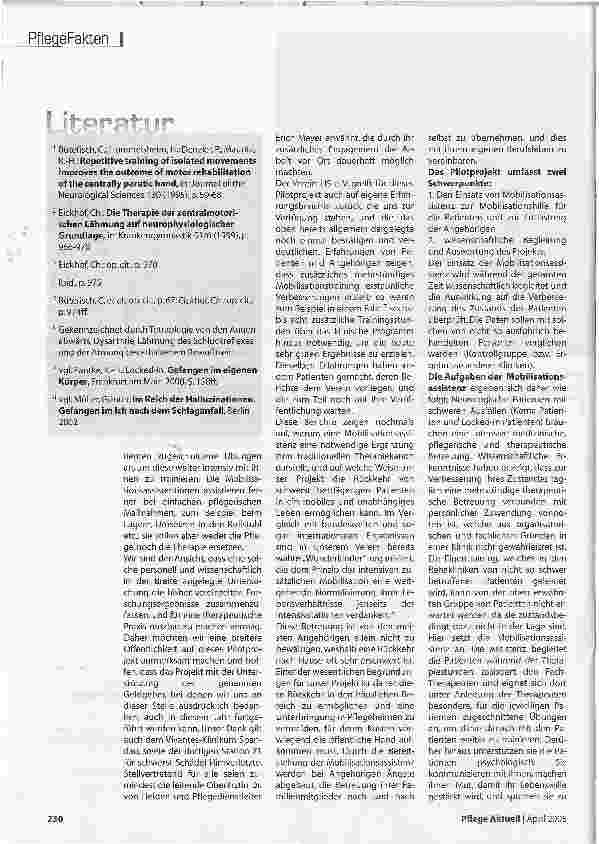 Vorschauseite 3: LIS mobilisiert Locked-in Patienten