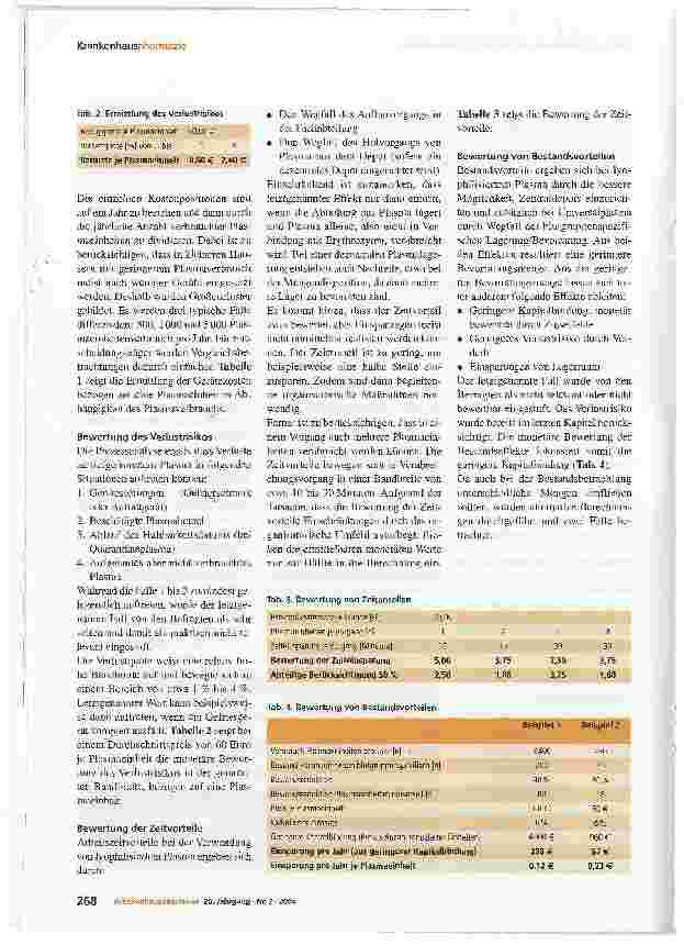 Vorschauseite 5: Prozessmanagement bei PlasmaproduktenKostensenkung im Gesundheitswesen