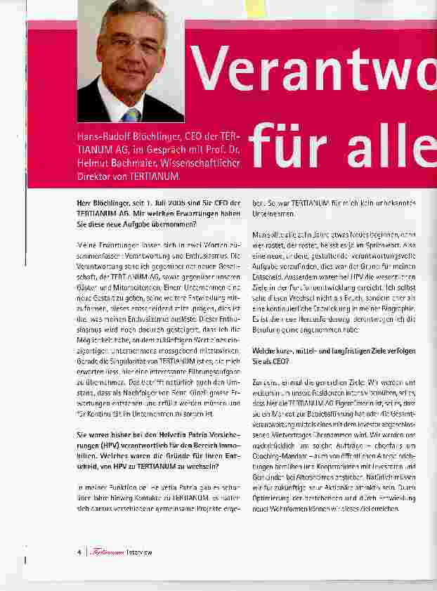 Vorschauseite 1: Verantwortung für alle Generationen