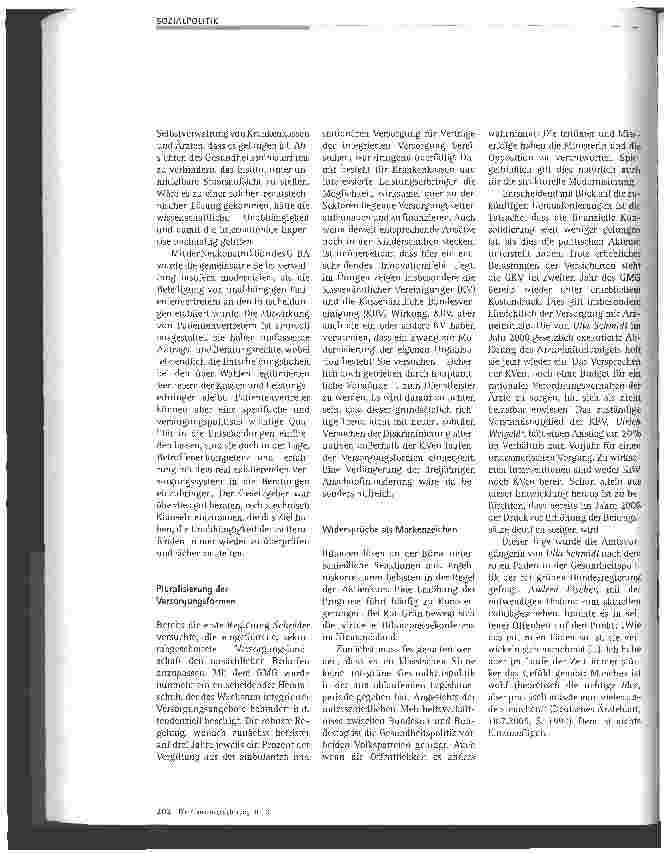 Vorschauseite 3: Licht und Schatten - Die Gesundheitspolitik der Regierung Schröder in der letzten Legislaturperiode
