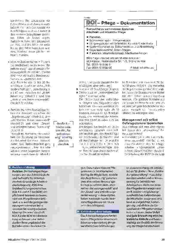 Vorschauseite 2: Beratung zum Arbeitsschutz: Kleine Dienste haben die Wahl