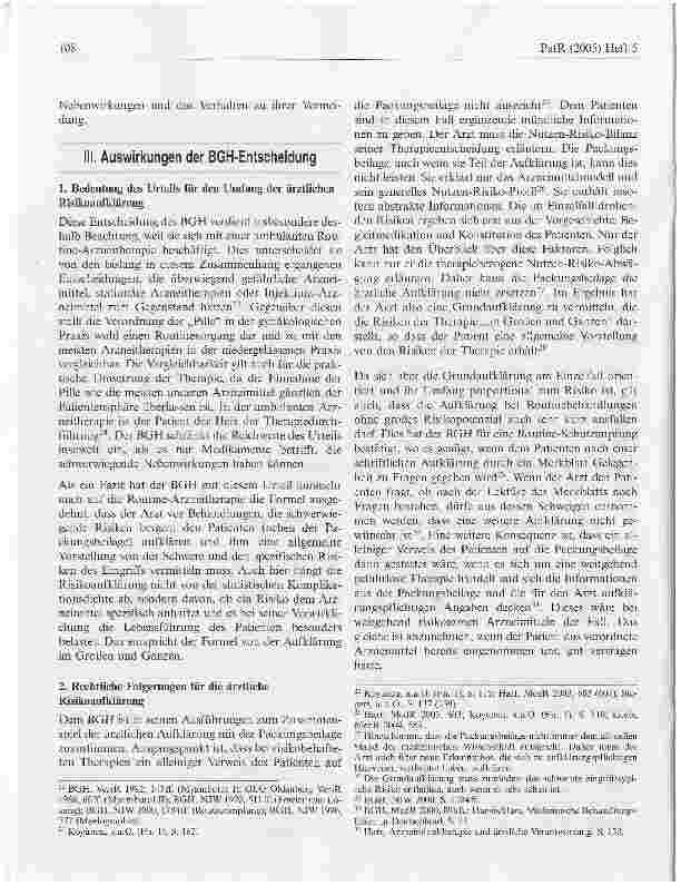 Vorschauseite 3: Die Aufklärung vor der Arzneimitteltherapie:Eine Gemeinschaftsleistung von Arzt, pharmazeutischem Unternehmer und dem Patienten
