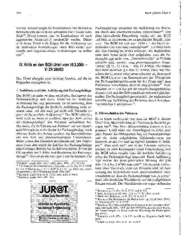 Vorschauseite 5: Die Aufklärung vor der Arzneimitteltherapie:Eine Gemeinschaftsleistung von Arzt, pharmazeutischem Unternehmer und dem Patienten
