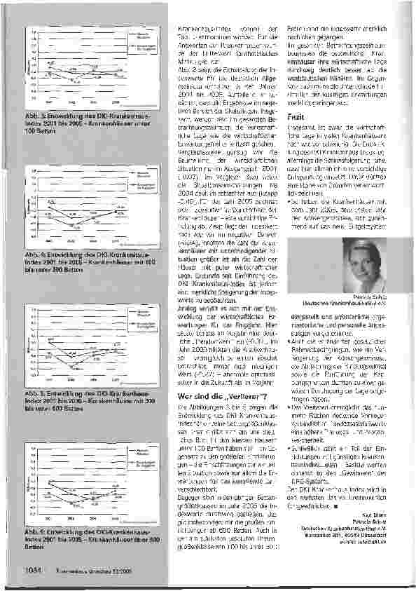Vorschauseite 2: Vorsichtige ErholungDKI Krankenhaus-Index 2005/2006 untersucht Wirtschaftsklima für den Krankenhausbereich