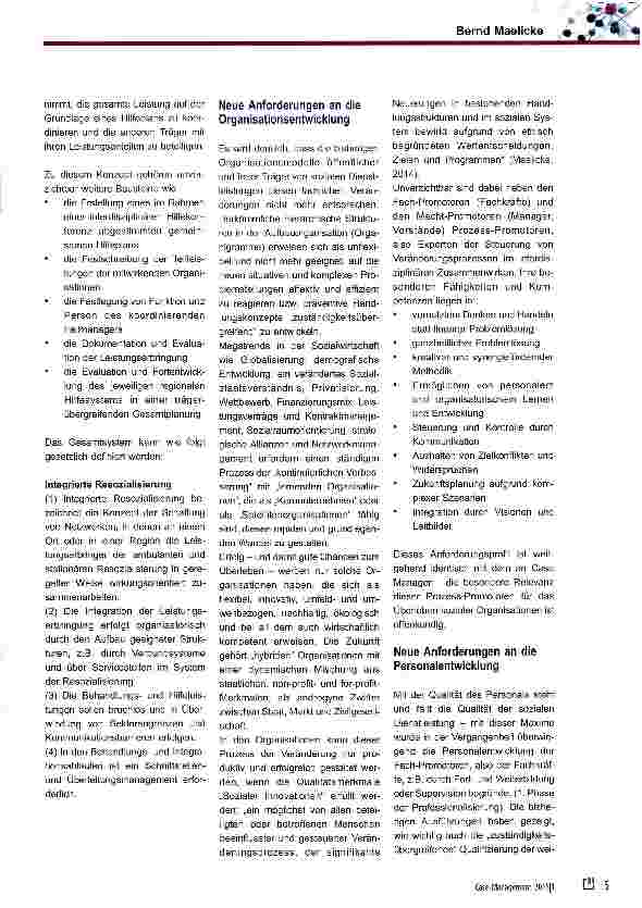 Vorschauseite 2: Case Management: Neue Herausforderungen an Organisationsund Personalentwicklung