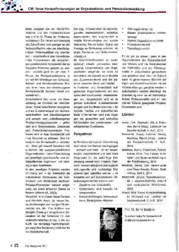 Vorschauseite 3: Case Management: Neue Herausforderungen an Organisationsund Personalentwicklung