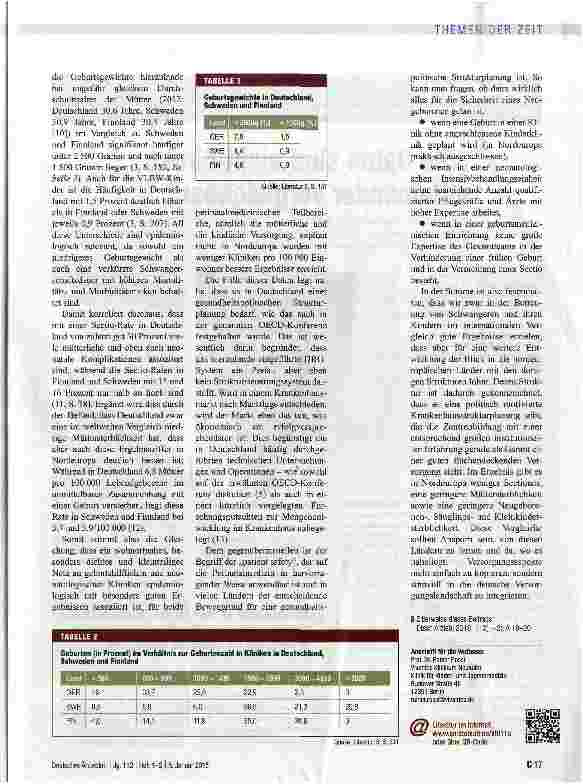 Vorschauseite 3: Maximale Sicherheit für Mutter und Kind anstreben