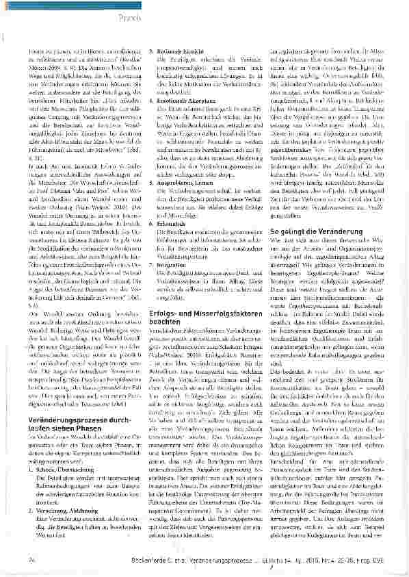 Vorschauseite 2: Veränderungsprozesse erfolgreich bewältigen