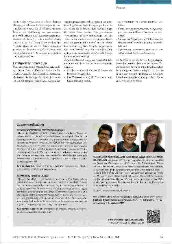Vorschauseite 3: Veränderungsprozesse erfolgreich bewältigen