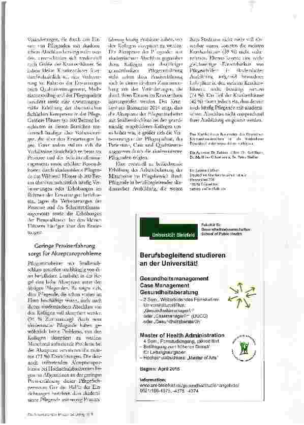 Vorschauseite 4: MIT BACHELOR IN DIE PFLEGELEITUNG