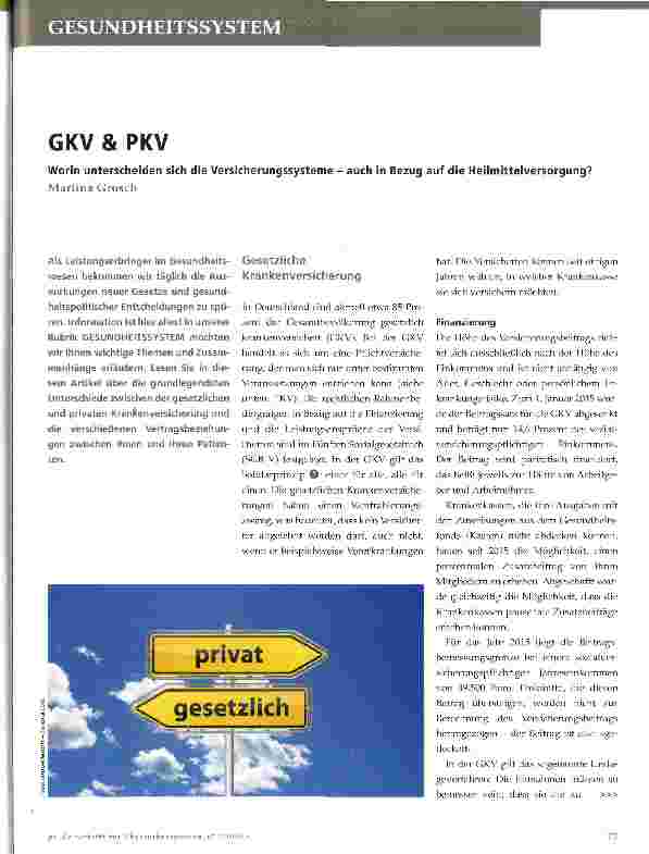 Vorschauseite 1: GKV & PKV