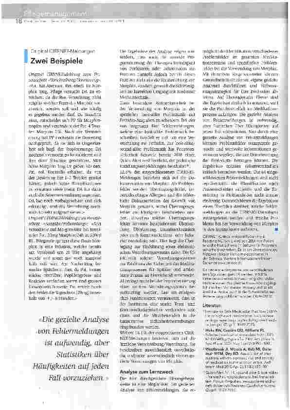 Vorschauseite 3: Überdosierung ist nur eine Gefahrenquelle