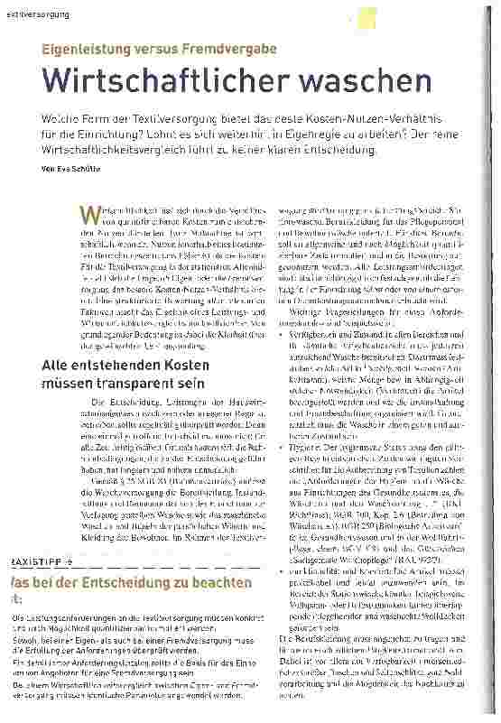 Vorschauseite 1: Wirtschaftlicher waschen