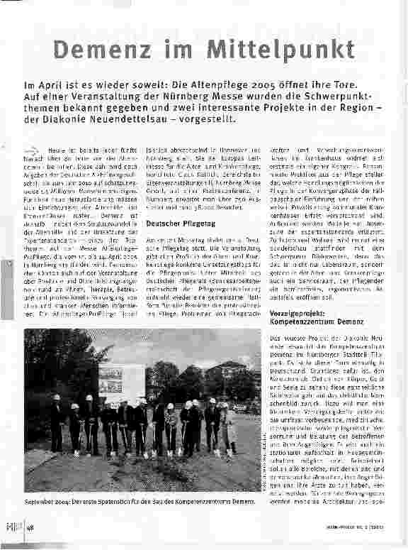 Vorschauseite 1: Demenz im Mittelpunkt