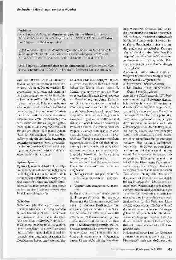 Vorschauseite 6: Behandlung chronischer Wunden - Die Rolle des Krankenhausapothekers