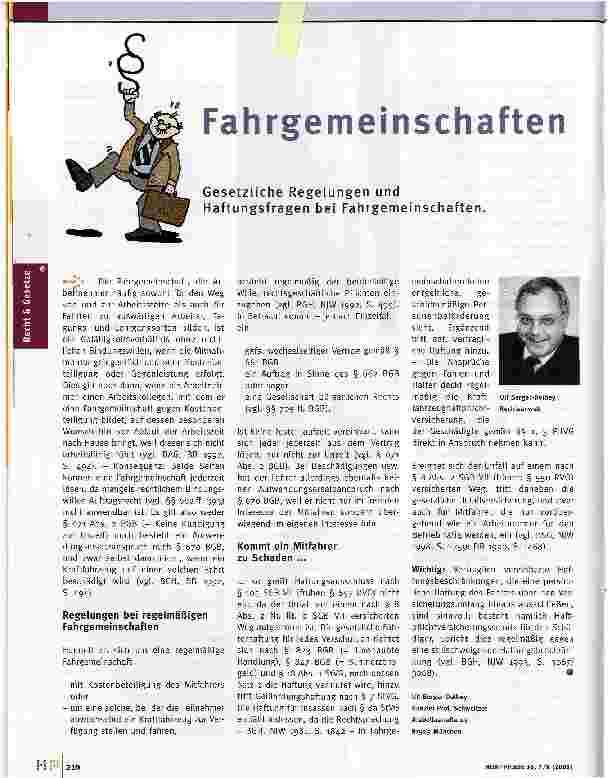Vorschauseite 1: Fahrgemeinschaften