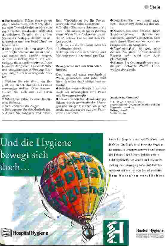 Vorschauseite 3: Streßbewältigung 4. Folge: Was ist Streß und wie geht man damit um?