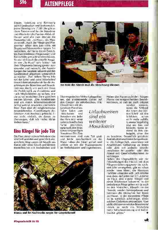 Vorschauseite 5: Hallo, hier sind wir, und wir leben! Neue Konzepte für die Betreuung alter Menschen