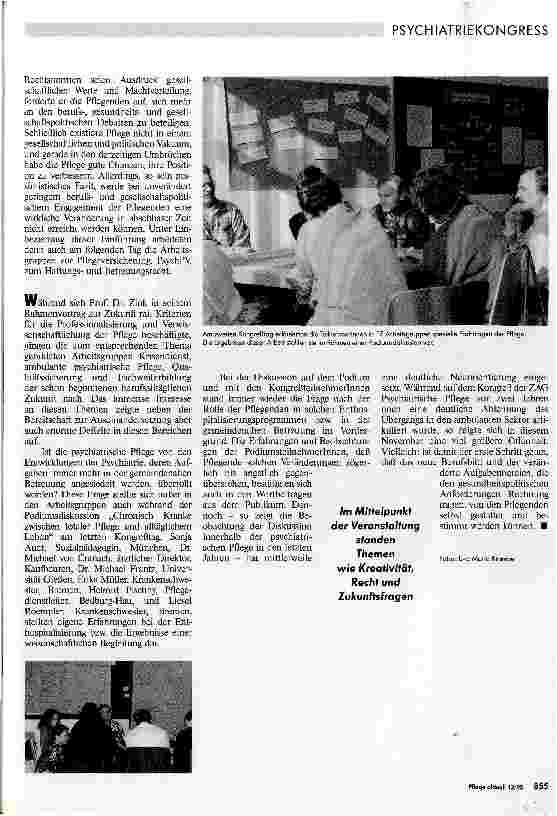 Vorschauseite 2: Psychiatrische Pflege unterwegs zu neuen Ufern?