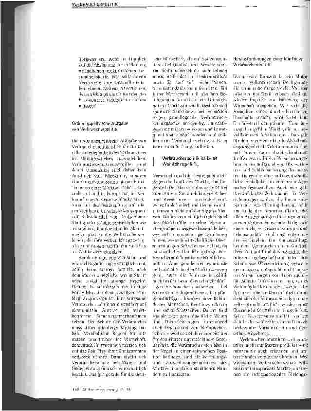 Vorschauseite 2: Perspektiven der Verbraucherund Gesundheitspolitik