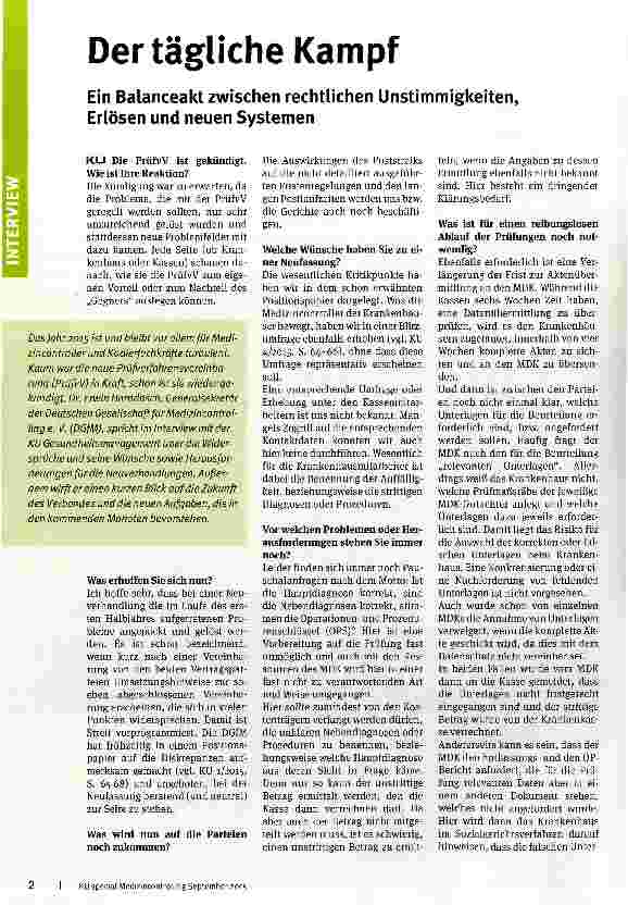 Vorschauseite 1: Der tägliche Kampf