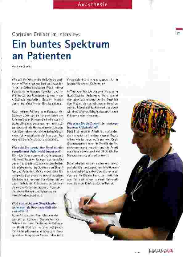 Vorschauseite 1: Ein buntes Spektrum an Patienten