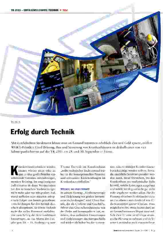 Vorschauseite 1: Erfolg durch Technik