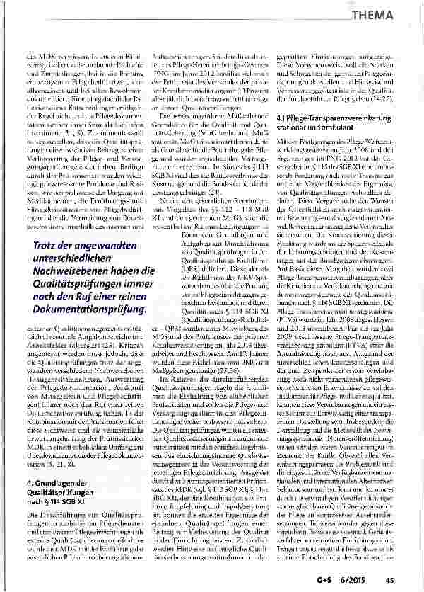 Vorschauseite 6: Welche Auswirkungen hat das Strukturmodell „Effizienzsteigerung der Pflegedokumentation auf die Qualitätsprüfungen nach §114 SGB XI?