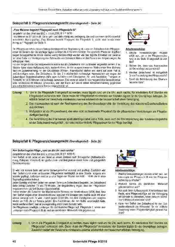 Vorschauseite 6: Beispielfälle, Aufgabenstellungen und Lösungsvorschläge zum Sozialversicherungsrecht