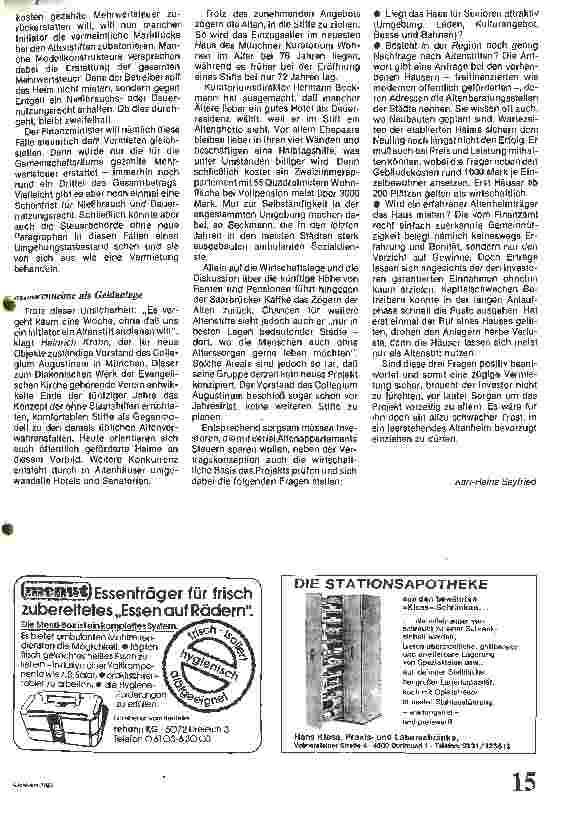 Vorschauseite 2: Seniorenheime als Geldanlage