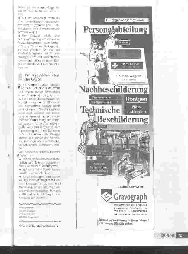Vorschauseite 3: Gesamtkonzept für ein ökologisches Krankenhausmanagement Ziel: Verringerung der durch Kliniken verursachten Umweltbelastung