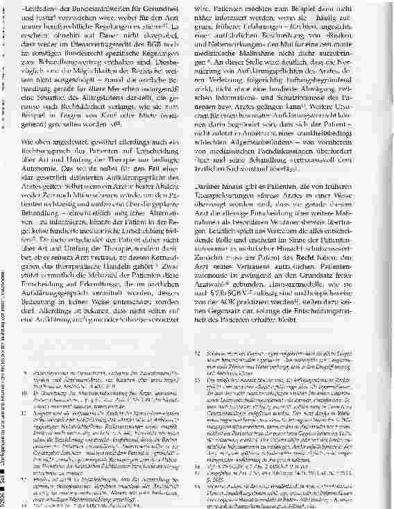 Vorschauseite 2: Überlegungen zu Grenzen und Reserven des Rechts bei der Wahrung von Patienten-autonomie