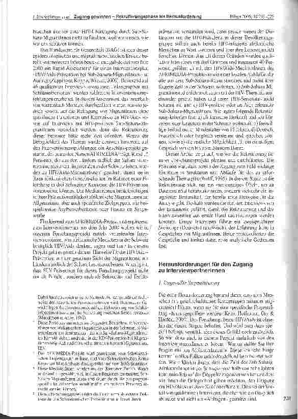 Vorschauseite 2: Zugang gewinnen - Rekrutierungphase als Herausforderung