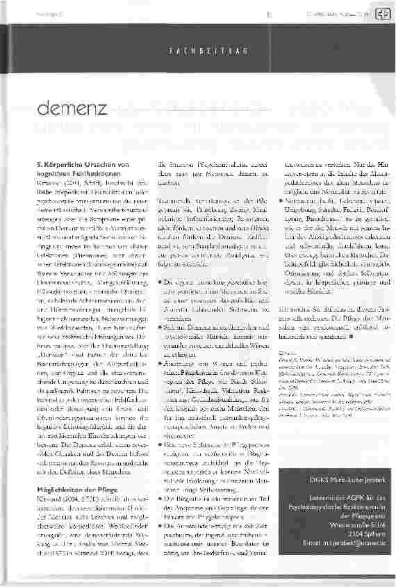 Vorschauseite 4: die demenz
