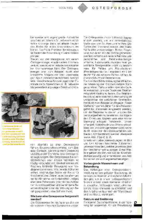 Vorschauseite 2: Osteoporose Definition, Diagnose und Therapie