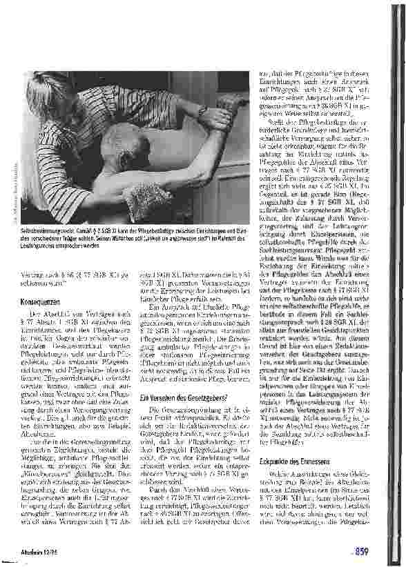 Vorschauseite 2: Vertragspflege im Altenheim?