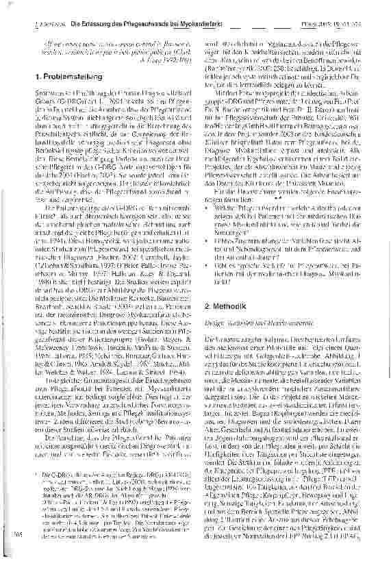 Vorschauseite 2: Die Erfassung des Pflegeaufwands bei Patienten mit der medizinischen Diagnose Myokardinfarkt
