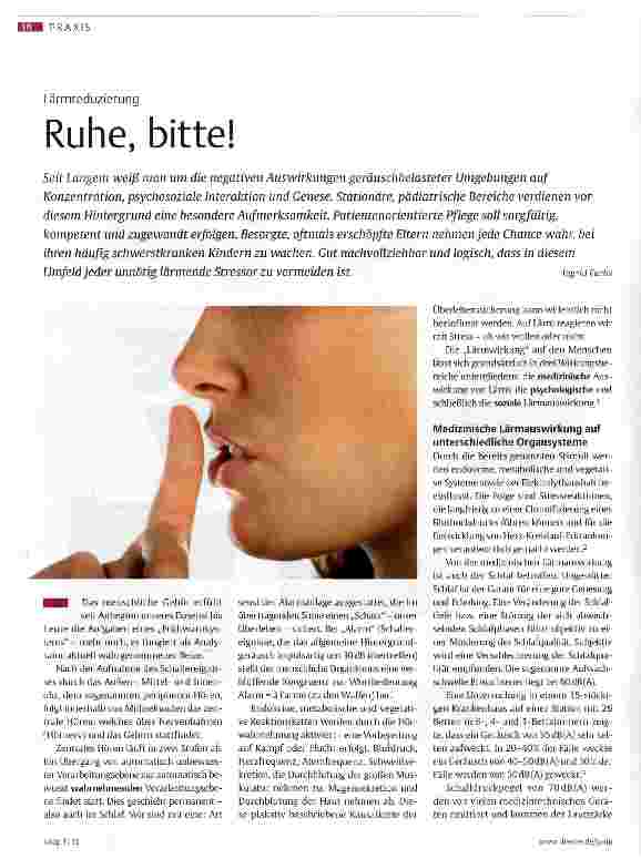 Vorschauseite 1: Ruhe, bitte!