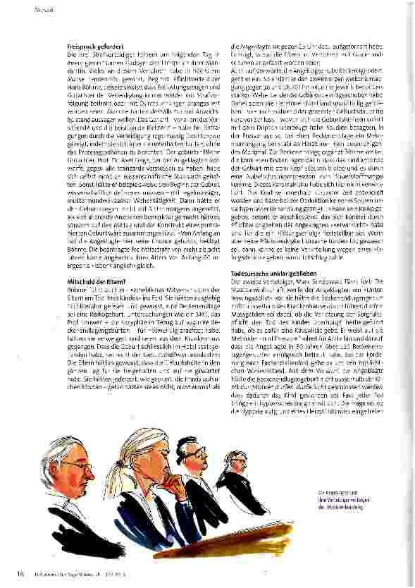 Vorschauseite 5: Prozess gegen Geburtshelferin: Schuldig des Totschlags