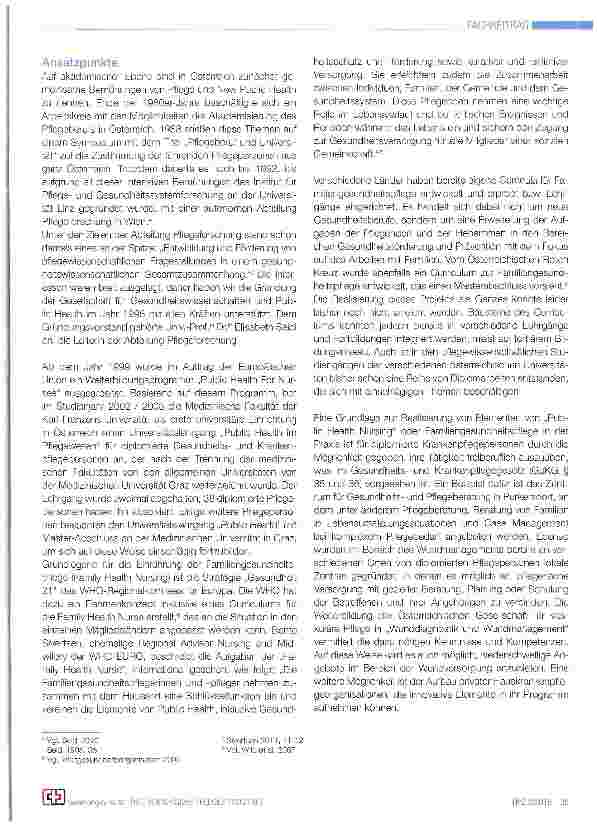 Vorschauseite 2: Die österreichische „Fürsorgeschwester und die „Gesundheitsund Krankenschwester Public Health