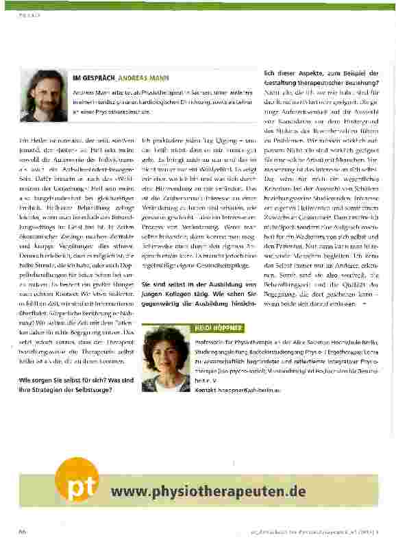Vorschauseite 2: Eine therapeutische Haltung - was meint das heute genau?