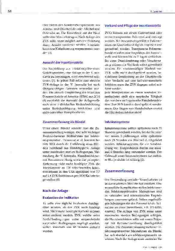 Vorschauseite 2: Die katheterassoziierte Sepsis: Grundlagen der Prävention